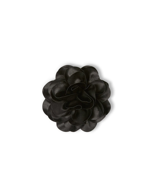 Hove Flower Brooch - Black