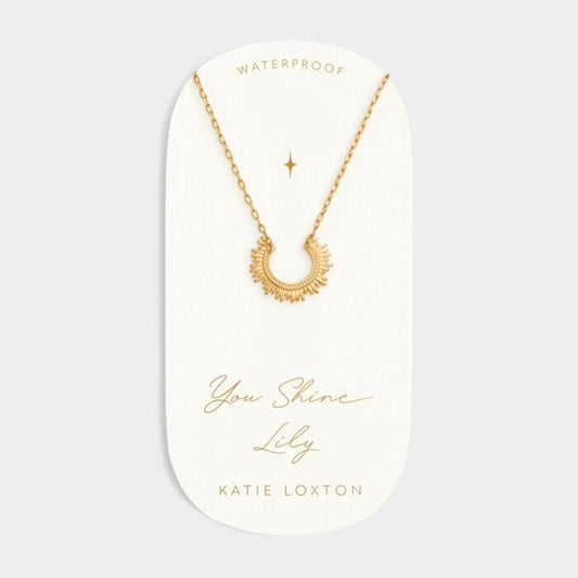 Katie Loxton You Shine Waterproof Necklace