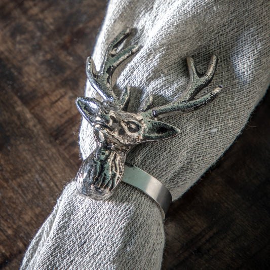 Stag Napkin Rings- Set of 4