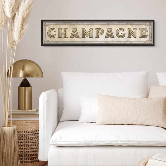 CHAMPAGNE Mirrored Sign