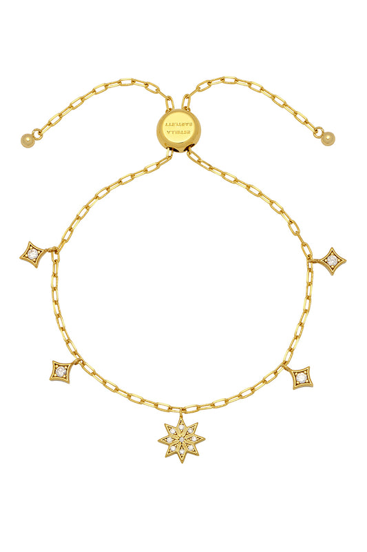 Estella Bartlett Gold Plated Star Adjustable Bracelet