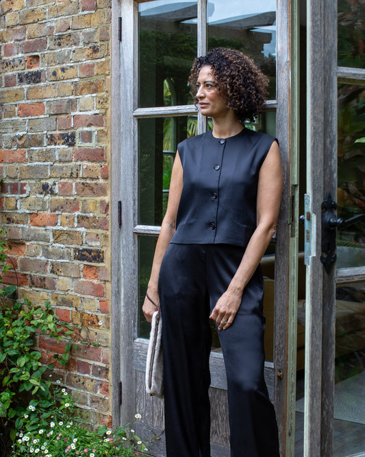 Sally Waistcoat - Black