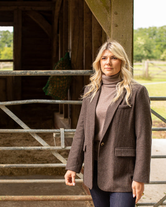 Martha Roll Neck Jumper - Dark Biscuit