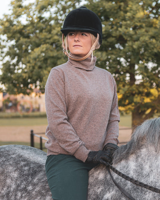 Martha Roll Neck Jumper - Dark Biscuit