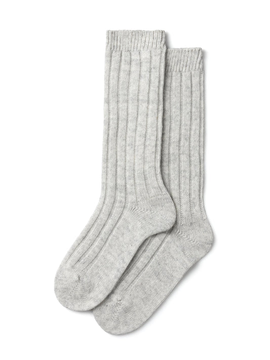 Cashmere blend Lounge Sock - Silver