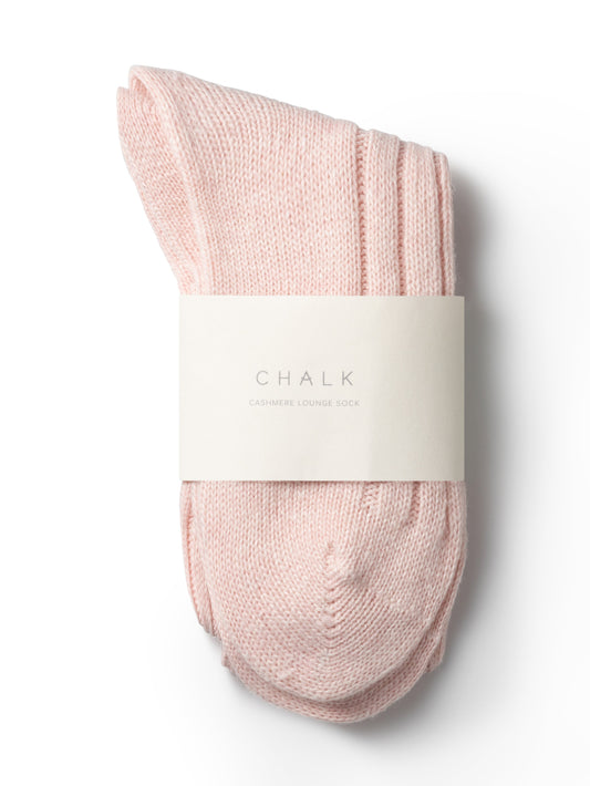 Cashmere blend Lounge Sock- Soft Pink