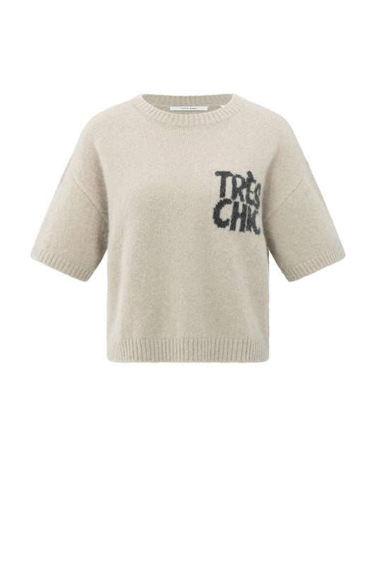 Yaya Tres Chic Knitted Sweatshirt