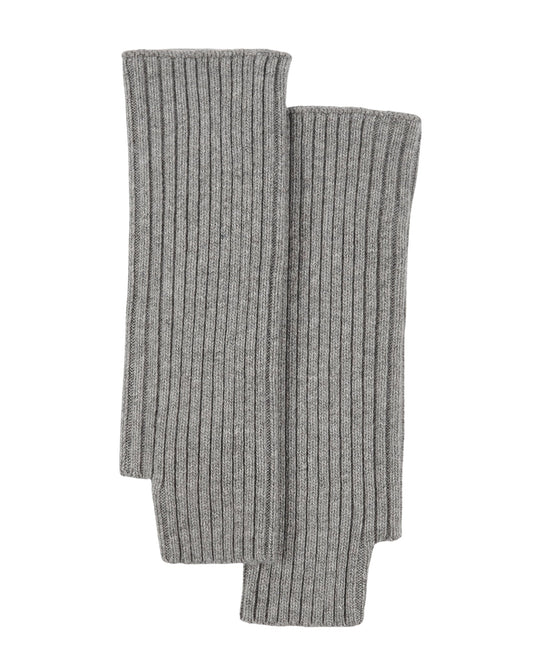 Lucia Ribbed Glove; Cashmere Blend Grey