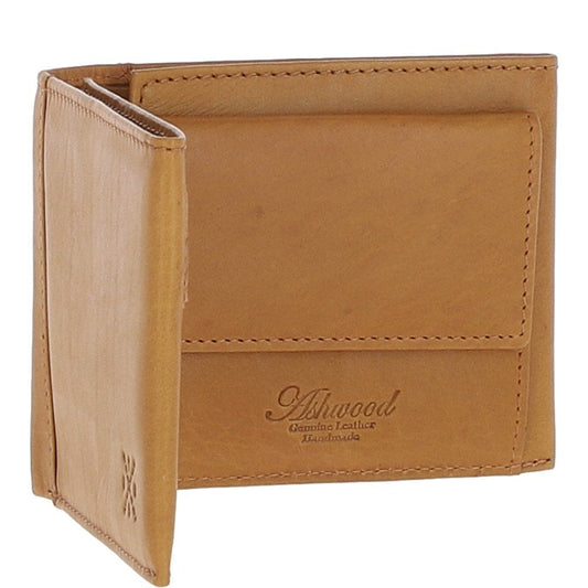 Classic 3 card & coin pocket wallet in Tan