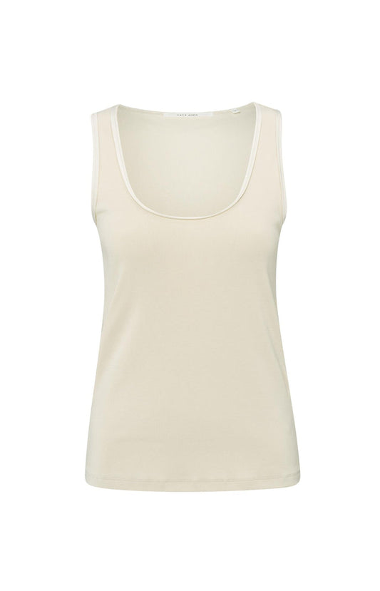 Yaya Fine Ribbed Vest Top