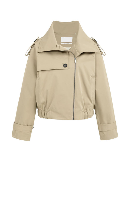 Yaya Short Trenchcoat Bomber Jacket