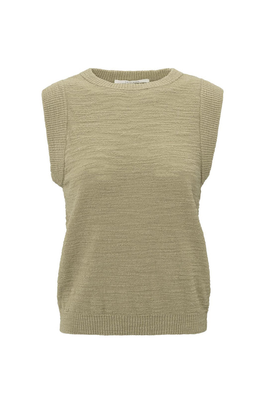 Yaya Textured Sleeveless Top