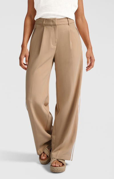 Yaya Wide Leg Stripe Trousers